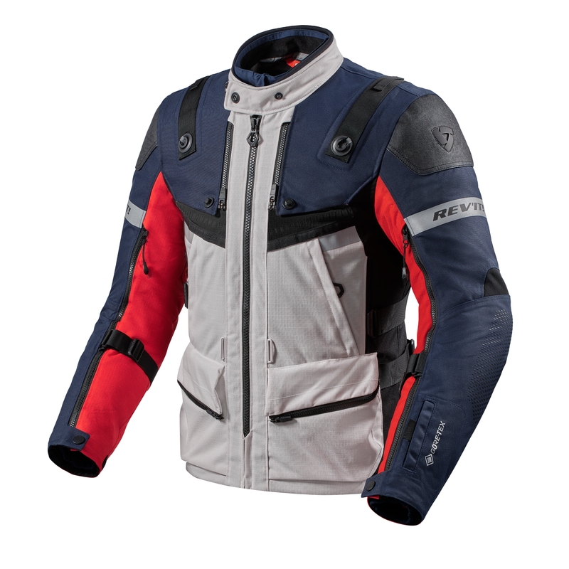 Blouson de moto Revit Defender 3 GTX rouge et bleu - II. Qualité