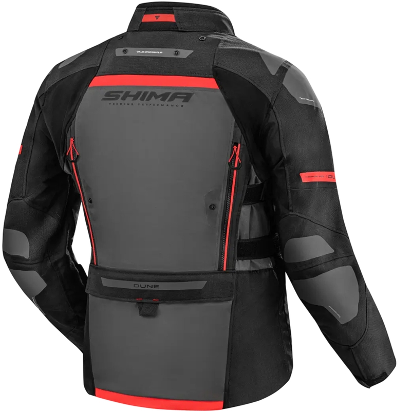 Veste de moto Shima Dune rouge - 2ème qualité - II. qualité