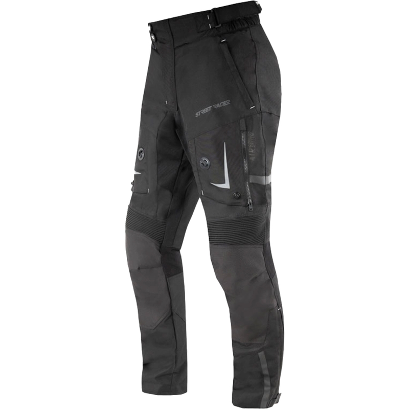 Pantalon de moto Street Racer toutes saisons noir - 2ème qualité - II. qualité