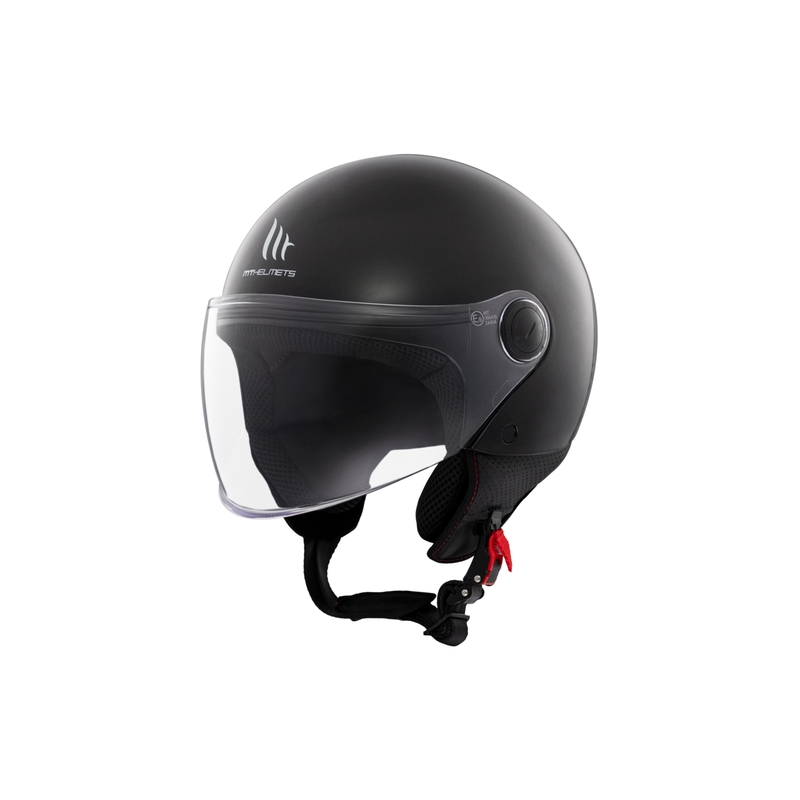 Casque de moto jet MT Street S noir brillant - II. qualité