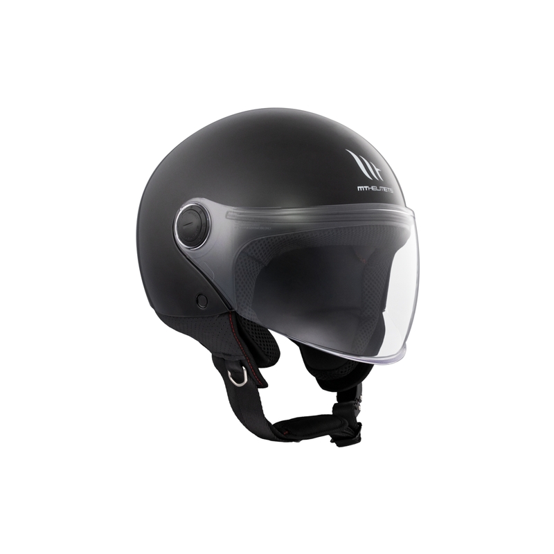 Casque de moto jet MT Street S noir brillant - II. qualité