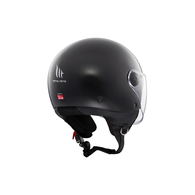 Casque de moto jet MT Street S noir brillant - II. qualité