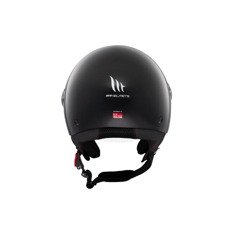 Casque de moto jet MT Street S noir brillant - II. qualité