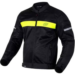 Blouson de moto Ozone Dart noir et jaune fluo - deuxième qualité - II. qualité