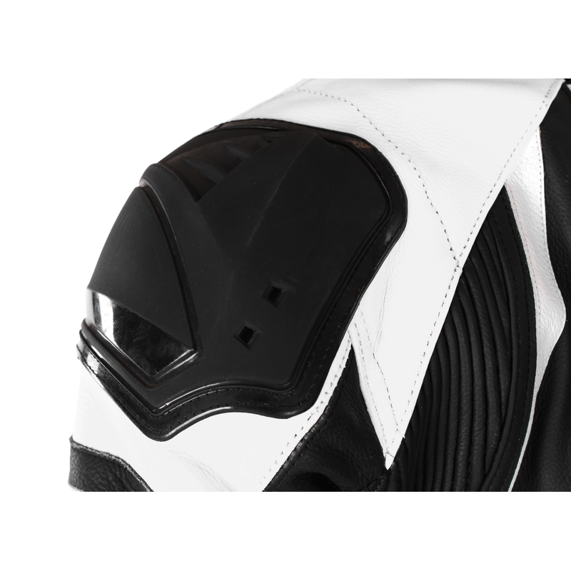 Combinaison de moto RSA GT2 noir et blanc en solde - seconde qualité soldes - II. qualité