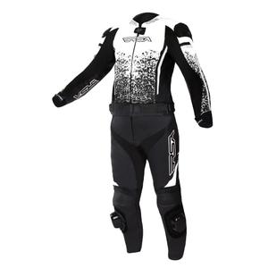Combinaison de moto RSA GT2 noir et blanc en solde - seconde qualité soldes - II. qualité