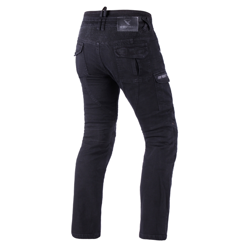Jean de moto cargo Street Racer CE noir taille 2 - 2ème qualité - II. qualité