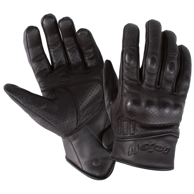 Gants de moto Roleff Frankfurt noirs - 2ème qualité - II. qualité