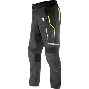 Pantalon de moto Street Racer Flex noir et jaune fluo - deuxième qualité - II. qualité