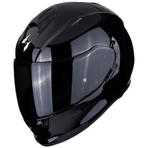 Casque intégral de moto Scorpion Exo-491 Solid, noir brillant - II. qualité