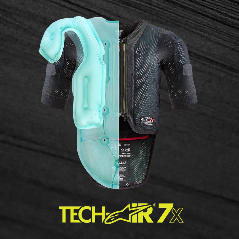 Gilet airbag Alpinestars TECH-AIR®7X System noir et rouge - Grade II - II. qualité