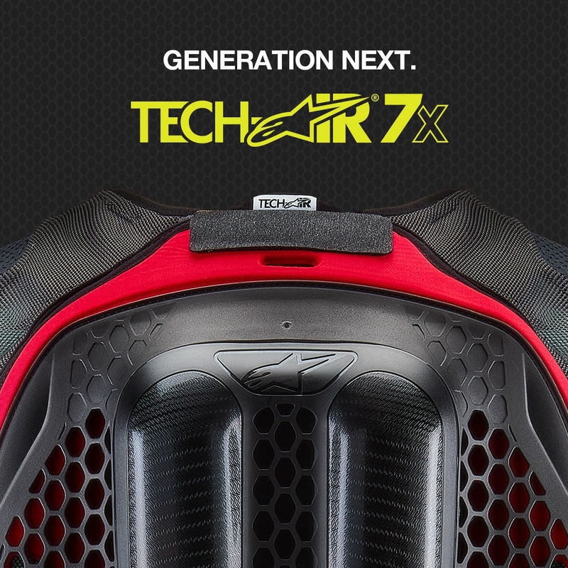 Gilet airbag Alpinestars TECH-AIR®7X System noir et rouge - Grade II - II. qualité
