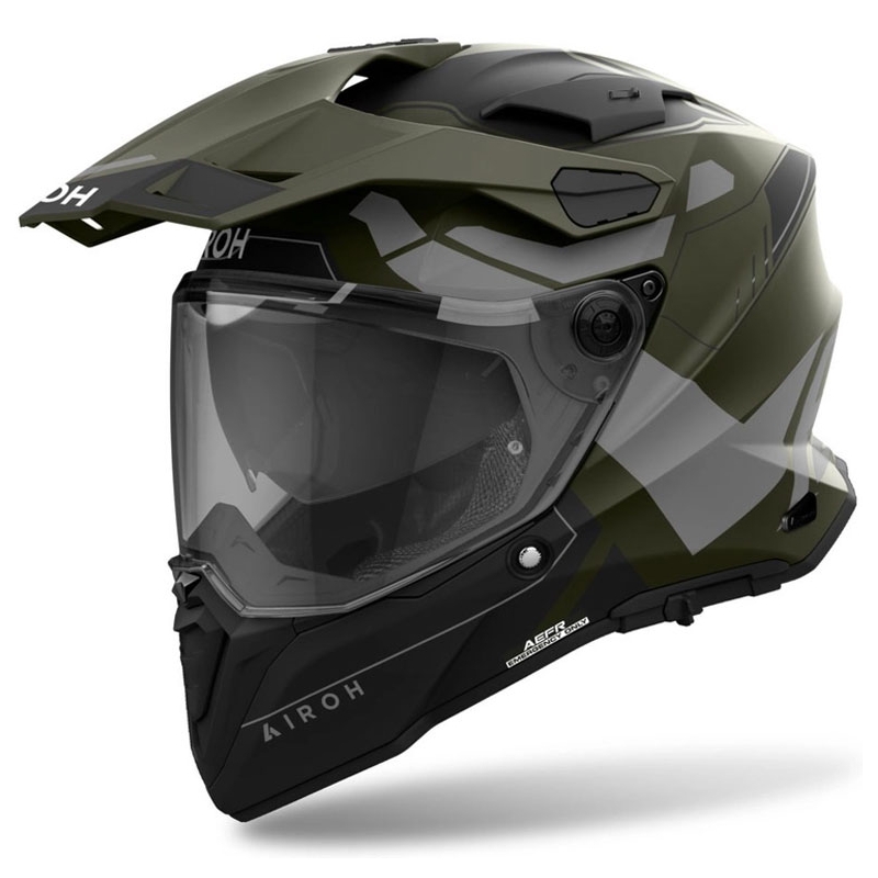 Casque d'enduro Airoh Commander 2 Reveal, vert mat