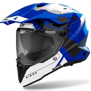 Casque enduro Airoh Commander 2 Reveal bleu brillant