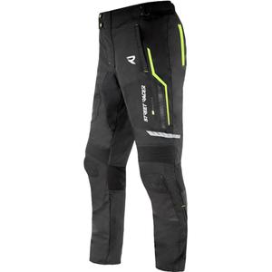 Pantalon de moto Street Racer Flex EVO noir et jaune fluo - II. qualité