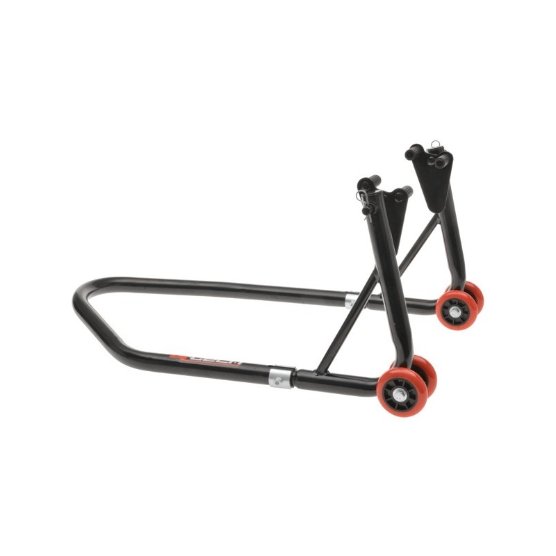 Béquille avant/arrière pour moto Q-TECH noire 2 - II. Qualité