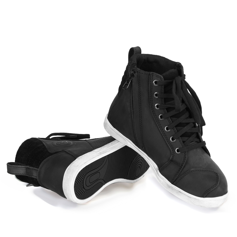 Bottes de moto RSA Drifter noires, pointure 2 - 2e année - II. qualité