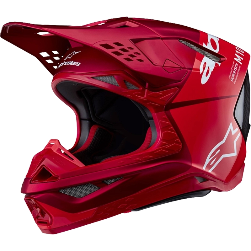Alpinestars Casque motocross Supertech S-M10 Flood rouge fluo mat