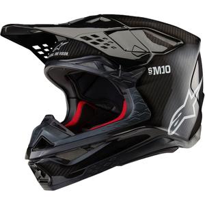Alpinestars Supertech S-M10 Solid Gloss Carbon Motocross Helmet