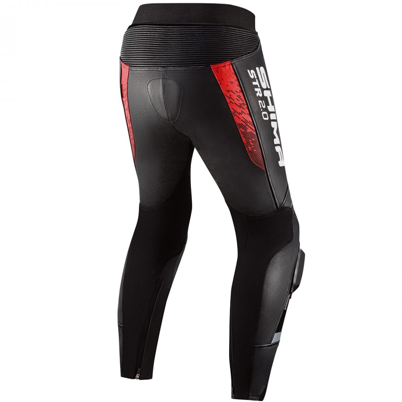 Pantalon de moto Shima STR 2.0 noir et rouge