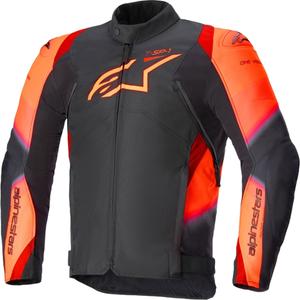 Veste moto Alpinestars T-SP 1 2 Waterproof Noir-Rouge fluo