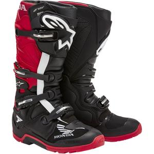 Bottes moto Alpinestars Tech 7 Enduro Drystar Honda Noir-Rouge