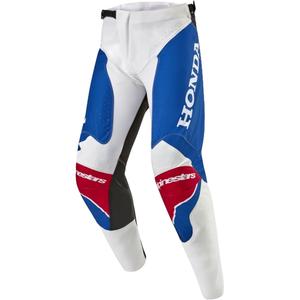 Pantalon de motocross Alpinestars Racer Iconic Honda collection blanc-bleu-rouge-noir