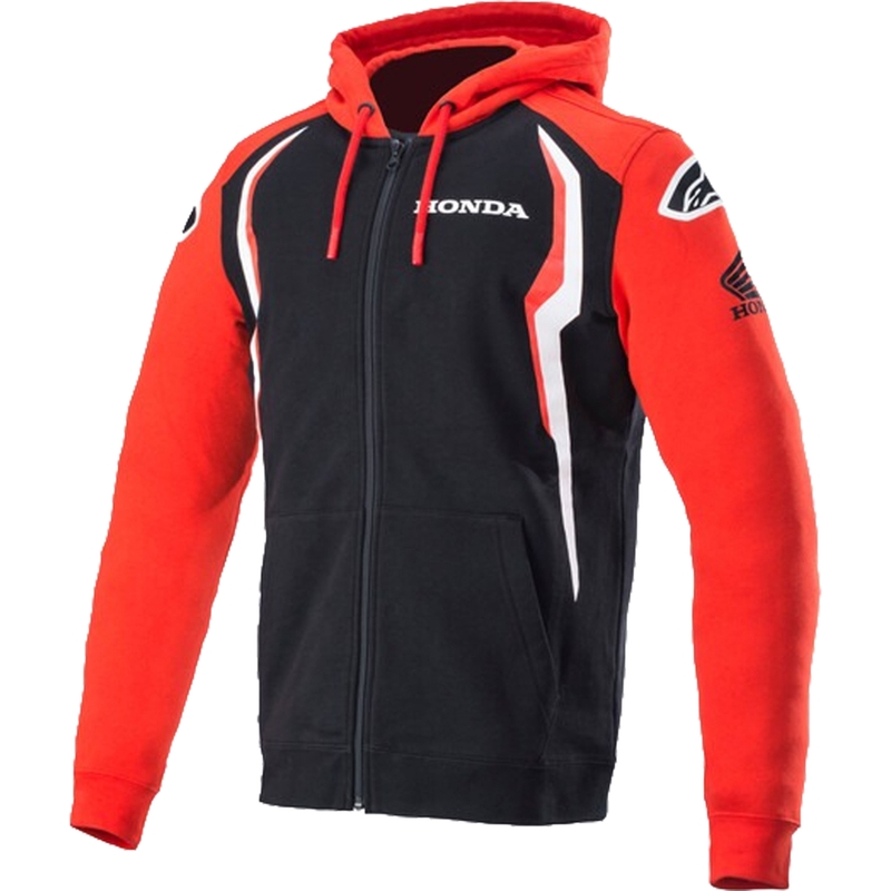 Sweat à capuche Alpinestars Honda rouge et noir