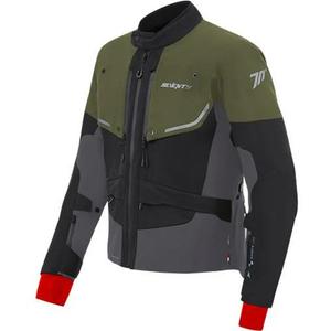 Blouson de moto Seventy Degrees SD-JT45 Expedition vert-noir-gris