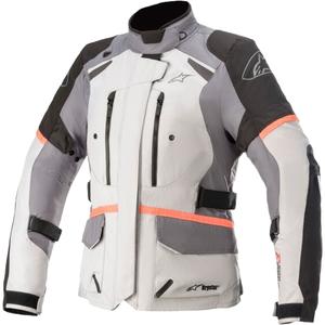 Veste de moto Alpinestars Femme Stella Andes Drystar Gris-Noir-Rose fluo