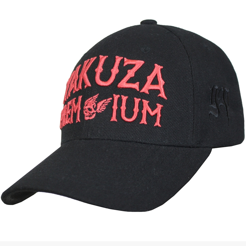 Casquette Yakuza Premium 4074 noire et rouge