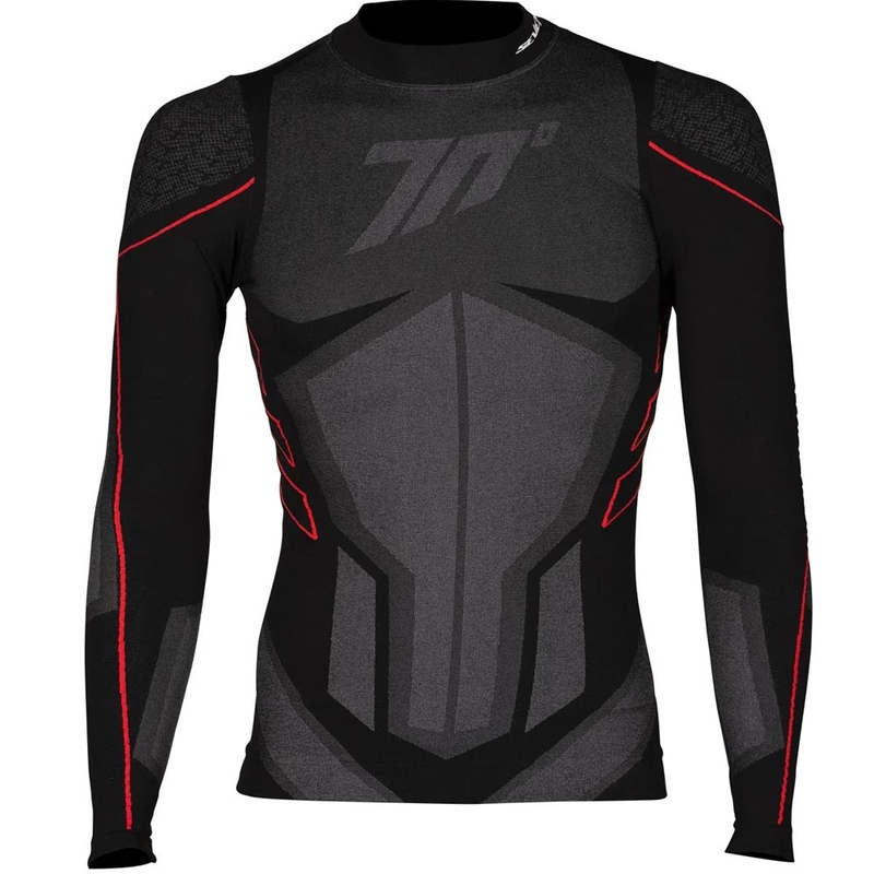 T-shirt thermique noir Seventy Degrees SD-CT1