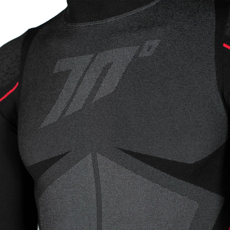 T-shirt thermique noir Seventy Degrees SD-CT1
