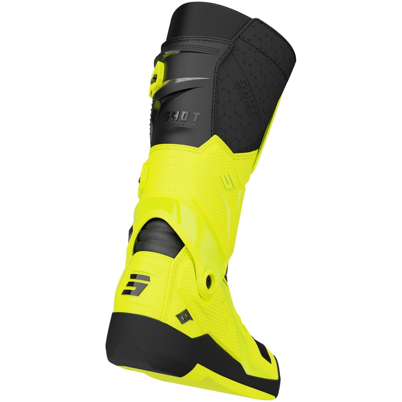 Bottes de motocross Shot Race 8 jaune fluo