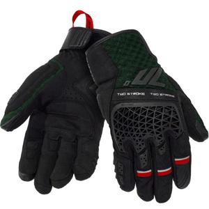 Gants de moto Seventy Degrees SD-N60 pour deux temps, noir-vert-rouge