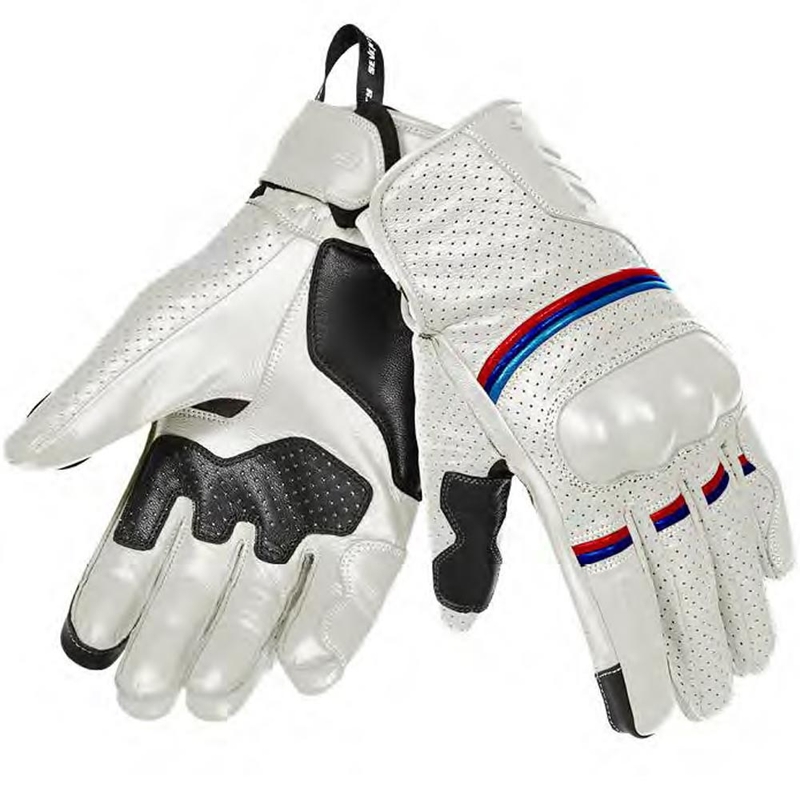 Gants de moto Seventy Degrees SD-C20 Rebel blancs