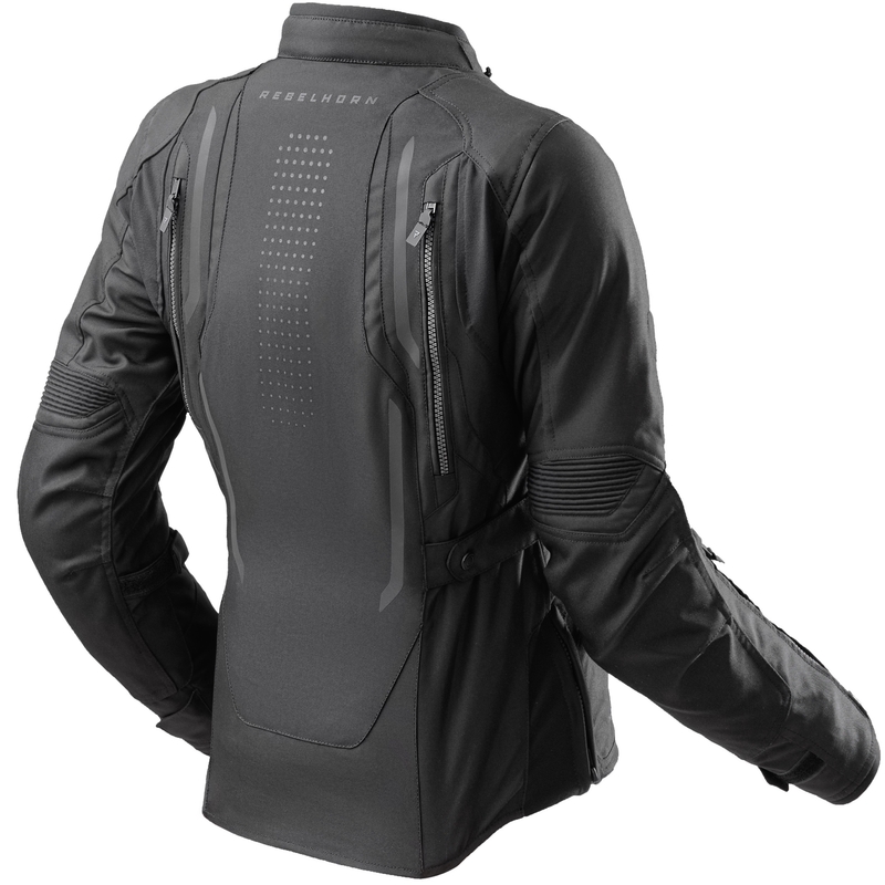 Veste moto femme Rebelhorn Hiker IV noir