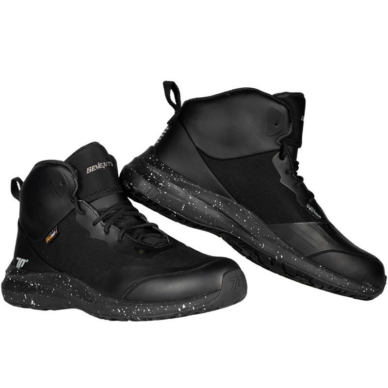 Bottes de moto Seventy Degrees SD-BC4 Vector noires