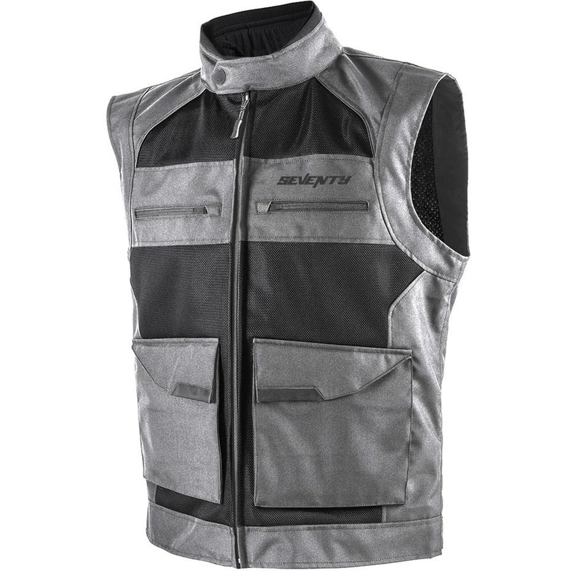 Gilet de moto Seventy Degrees SD-S3 Scirocco noir-gris