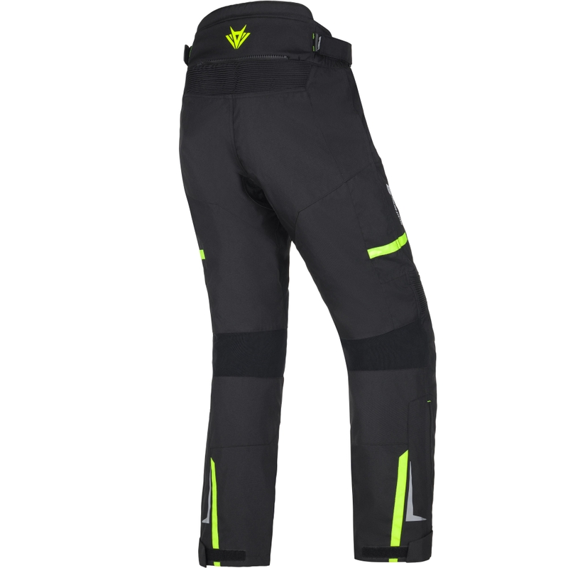 Pantalon de moto RSA EXO 2 noir-jaune fluo