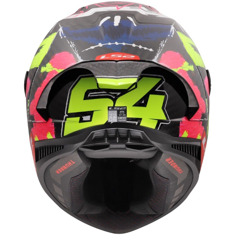 Casque intégral de moto LS2 FF805 Thunder GP Aero Replica Aldeguer 25 noir brillant-rouge-vert