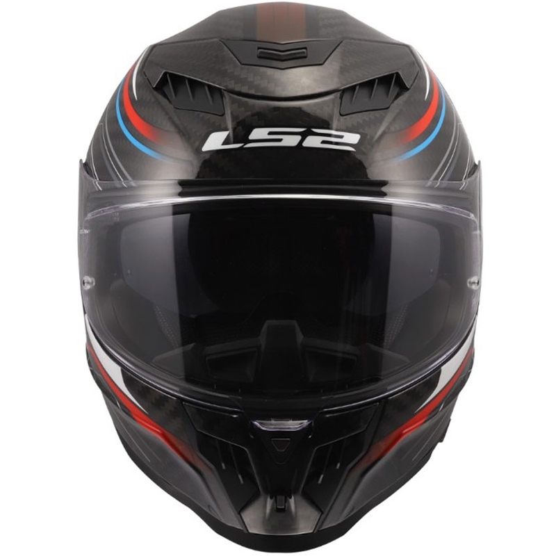 Casque intégral de moto LS2 FF807 Dragon Subic blanc-bleu-rouge