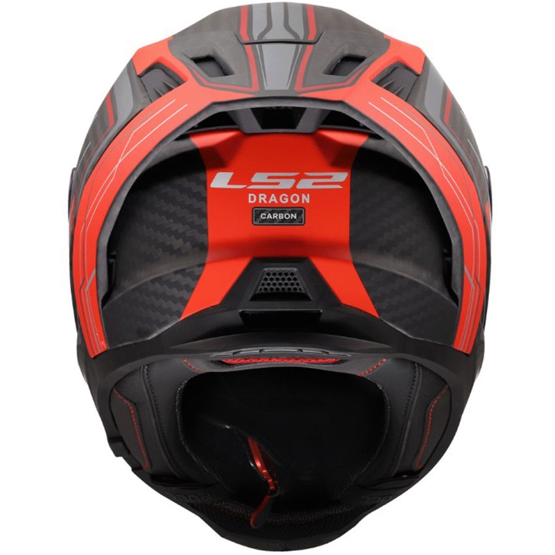 Casque intégral de moto LS2 FF807 Dragon Subic rouge