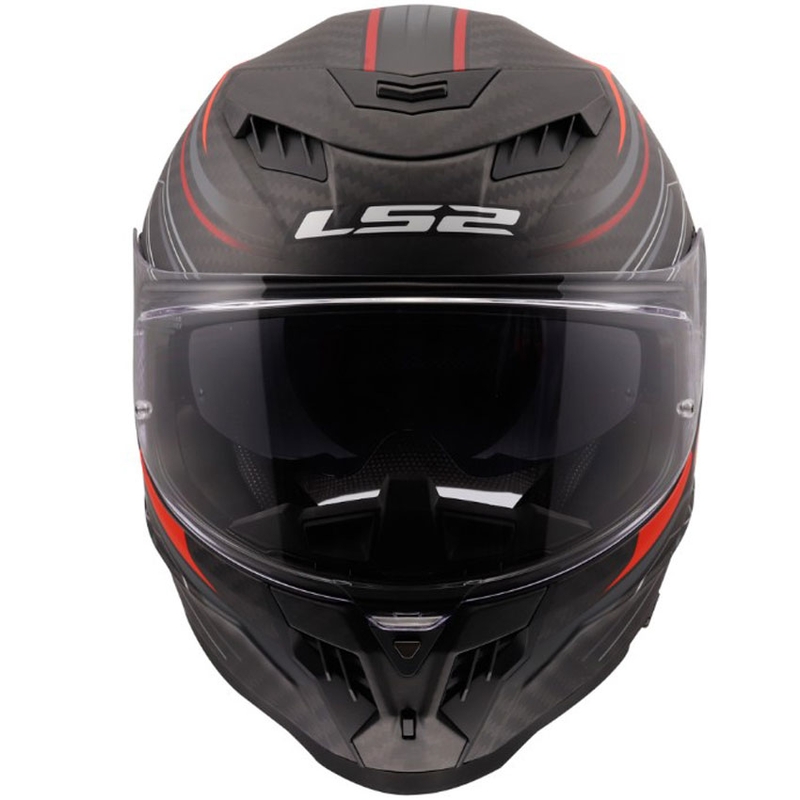 Casque intégral de moto LS2 FF807 Dragon Subic rouge