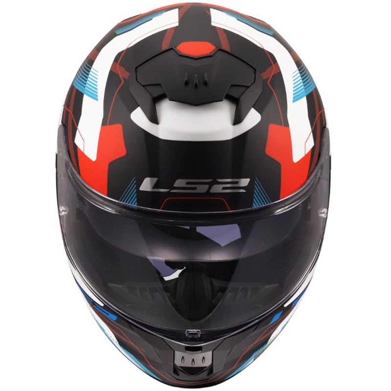 Casque intégral de moto LS2 FF808 Stream II Mika blanc-bleu mat