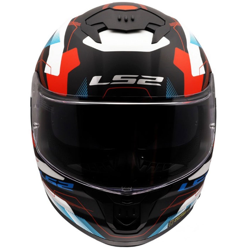 Casque intégral de moto LS2 FF808 Stream II Mika blanc-bleu mat