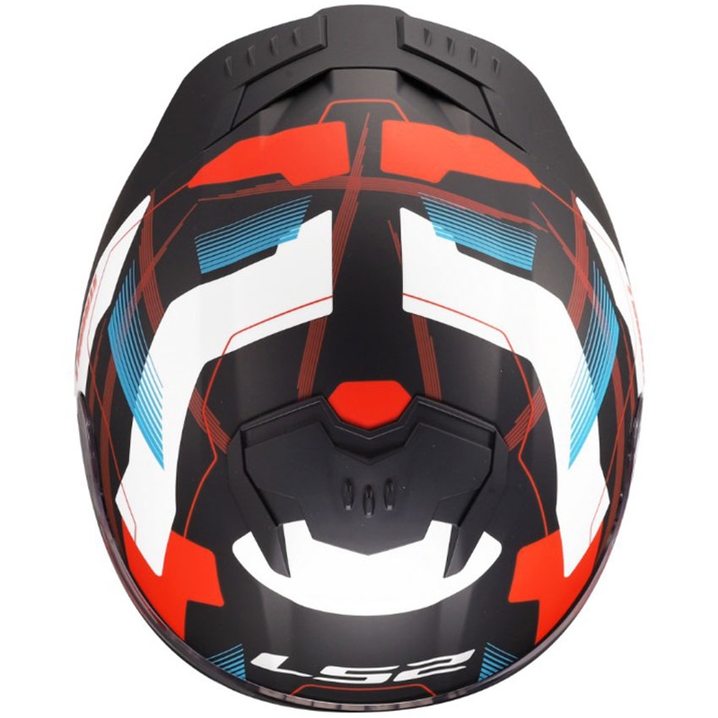Casque intégral de moto LS2 FF808 Stream II Mika blanc-bleu mat
