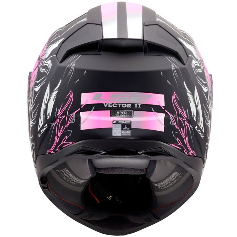 Casque intégral de moto LS2 FF811 Vector II Darflo noir mat-rose