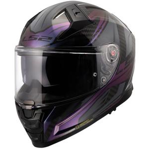 Casque intégral de moto LS2 FF811 Vector II C Savage Chameleon noir-violet