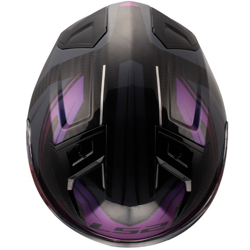 Casque intégral de moto LS2 FF811 Vector II C Savage Chameleon noir-violet